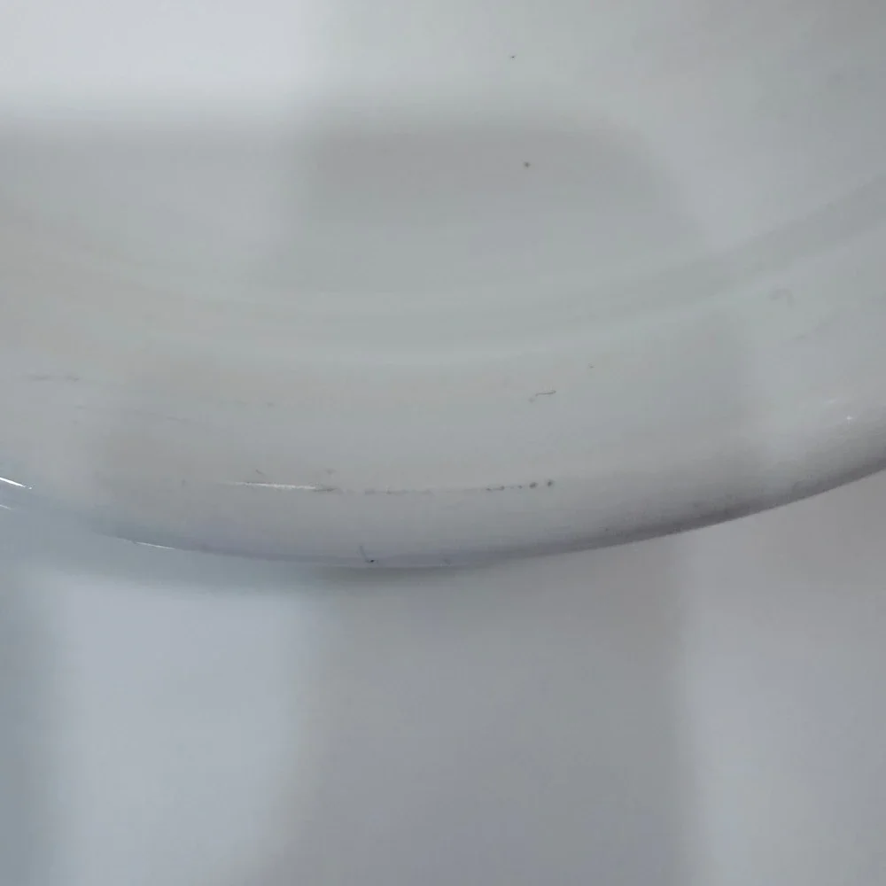 Fiesta White Bread and Butter Plates Set of 2 Homer Laughlin USA Lead Free 6in